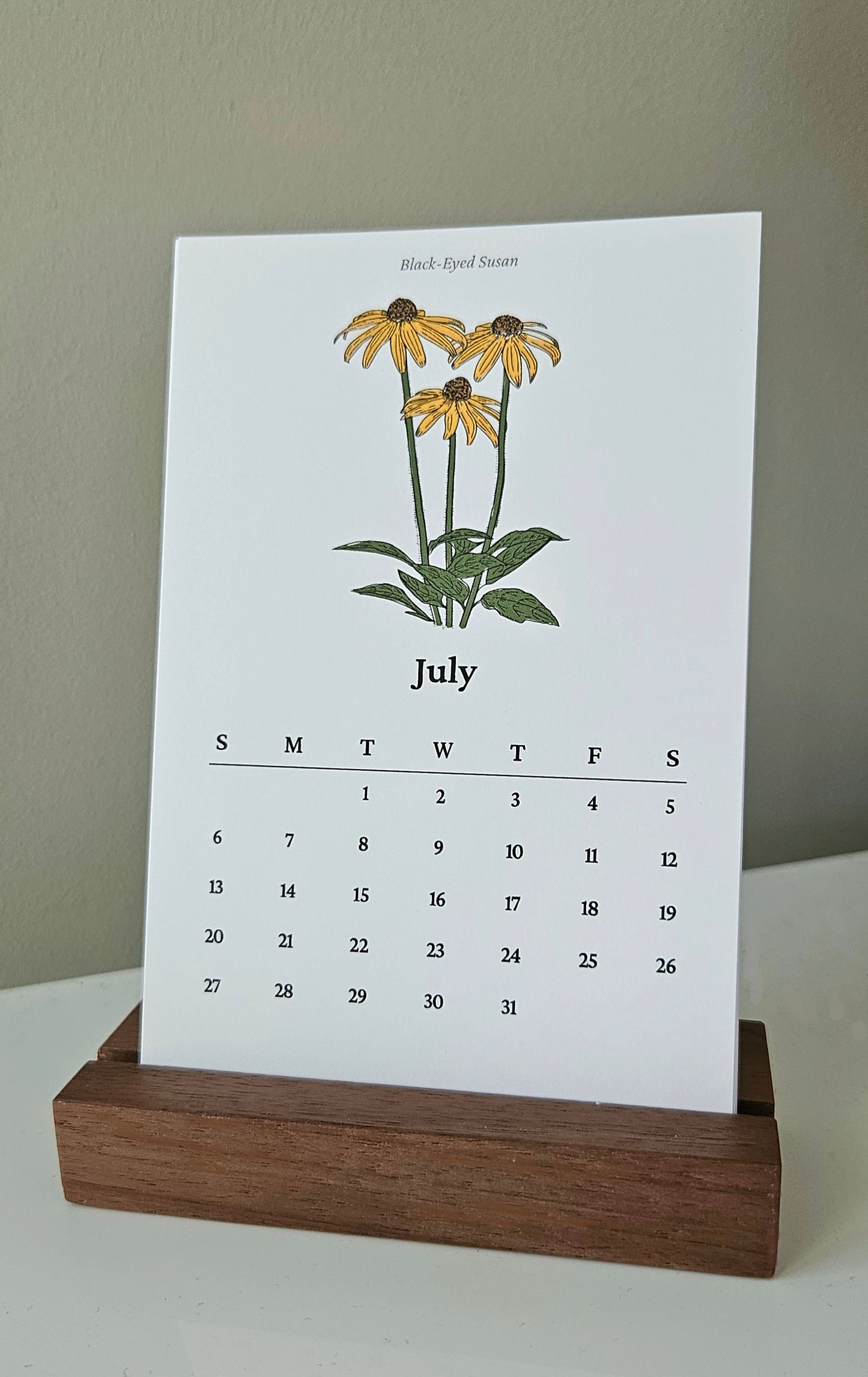 2025 Missouri Native Flowers Monthly Desktop Calendar Jessie Donovan